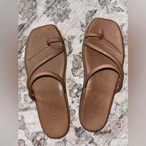 CROCS Toe Loop Sandals Beige Sandals